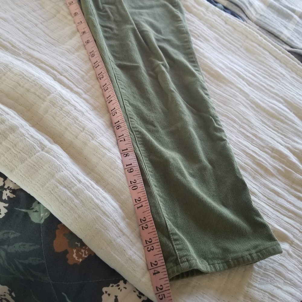 Madewell Olive Green Corduroy Straight Leg Pants - Picture 8 of 8